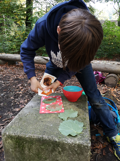 Waldschmaus; Schokodekoblätter